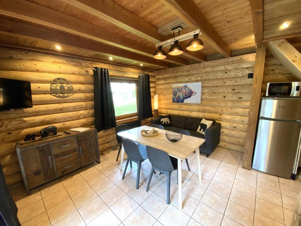 L'Ours Noir Chalet En Rondins La Bresse Exterior foto