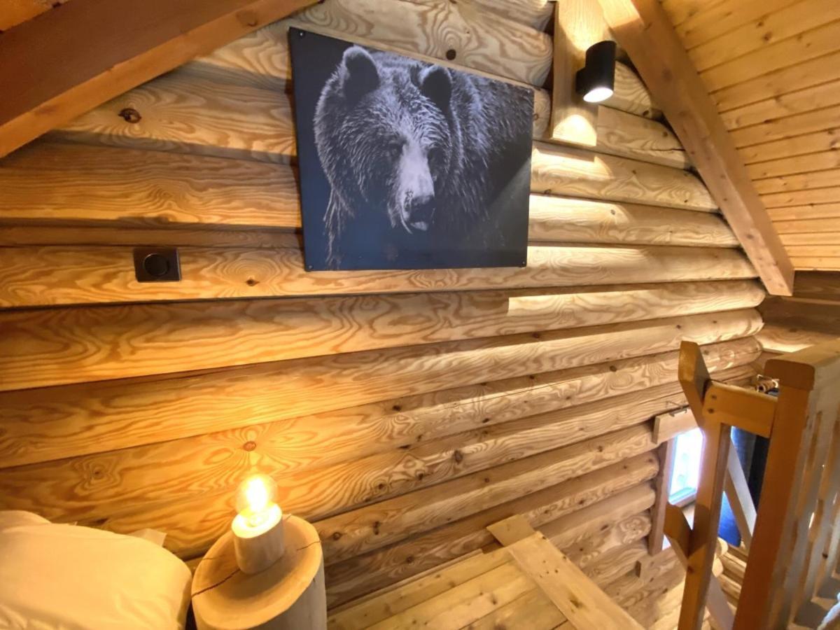 L'Ours Noir Chalet En Rondins La Bresse Exterior foto